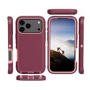 Coque de protection robuste 360° pour téléphones portables – Vente en gros – Compatible <span class=keywords><strong>iPhone</strong></span> 18 Pro, 18e, 18 Air, 17 Pro Max, S24 Ultra, S25, S26 - Product Image 6