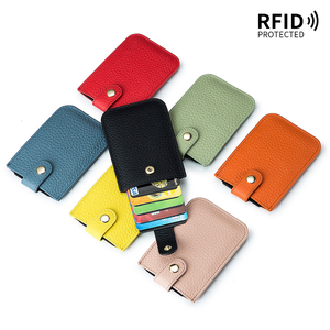 Wholesale Mini Pull-out Multi-card <b>RFID</b> Small Coin Purse Bag Hot Selling Fashion Slim Card Holder <b>Wallet</b> <b>Men</b> - Product Image 1