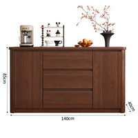 Table de toilette professionnelle personnalisée en chêne nordique moderne, 3 tiroirs, armoire de rangement pour chambre à coucher, écologique, autoportante