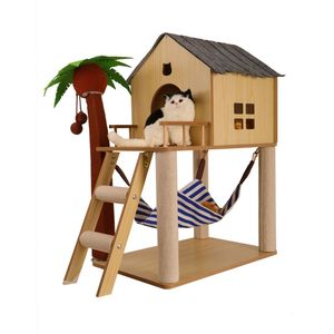 Dừa hình Cây mèo Giường mèo cây nhà cho mèo trong nhà đa chức năng tổ mèo tháp căn hộ đậu gãi bài viết - Product Image 6
