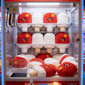 ของเล่นตุ๊กตาไอศกรีมยิ้มแย้มขนาด 8 นิ้ว ของเล่นตุ๊กตาสัตว์นุ่มนิ่มน่ารัก การ์ตูนน่ารัก เหมาะสำหรับตู้คีบตุ๊กตา - Product Image 1