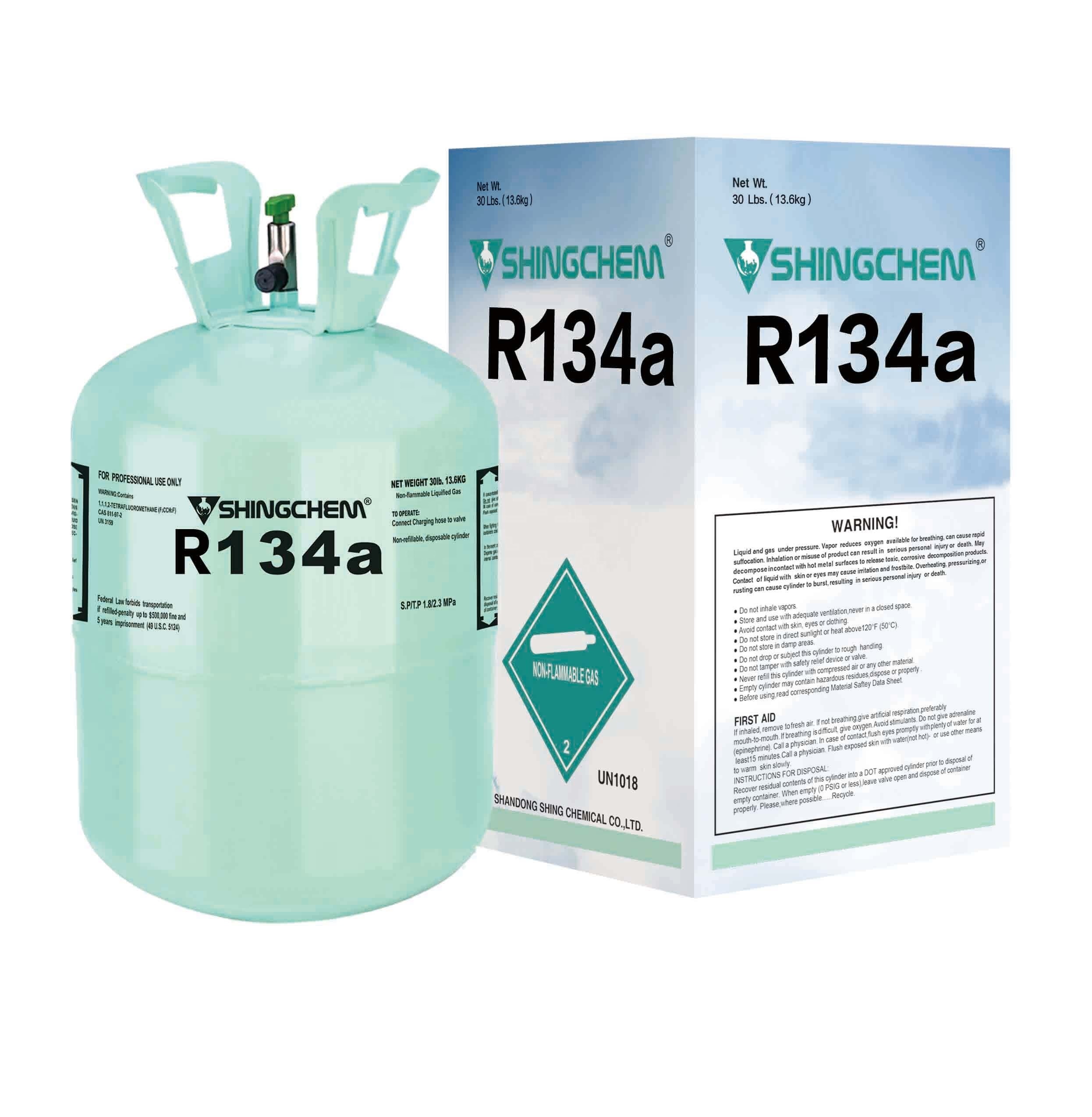 SHINGCHEM CHINA refrigerant R134a R32a R410a R404a R507 R600a factory supply high purity