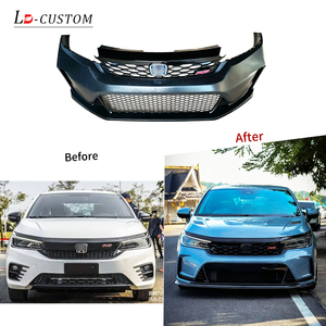 เหมาะสำหรับ Honda <span class=keywords><strong>City</strong></span> ปี 2020-2026 เพื่ออัพเกรด<span class=keywords><strong>กันชน</strong></span><span class=keywords><strong>หน้า</strong></span> กระจัง<span class=keywords><strong>หน้า</strong></span> และชุดแต่งรอบคันเพื่อให้ด้าน<span class=keywords><strong>หน้า</strong></span>ดูใหญ่ขึ้น - Product Image 2