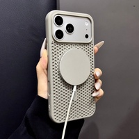 Nouvelle coque de téléphone personnalisée en nid d'abeille magnétique à dissipation thermique pour iPhone 18 Pro Max 17 16 15 14 13, coque de protection