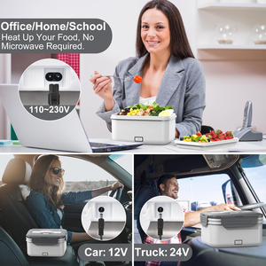 24000mAh Portable Electric Food Warmer 1.8L Rechargeable <b>Lunch</b> Box Cordless Electric <b>Lunch</b> Box for Students Office - Product Image 4