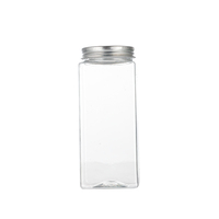 Vierkante Lege Plastic Sapflessen Voor Huisdieren 8Oz 12Oz 16Oz 300Ml 500Ml Wegwerp Draagbare Schroef Drank Koffie Thee Soda Custom Logo