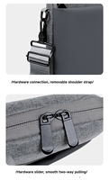 Sac pour ordinateur portable moderne et simple en polyester de 14 pouces et 15,6 pouces avec housse d'ordinateur portable imperméable portable, sac à main de style professionnel