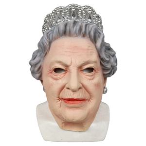 Casco de La Reina de dibujos animados, película de cosplay, máscara de <span class=keywords><strong>Bruce</strong></span> <span class=keywords><strong>Wayne</strong></span> Bane, máscara de Halloween, máscara de anciano realista, máscara de látex humana espeluznante - Product Image 2