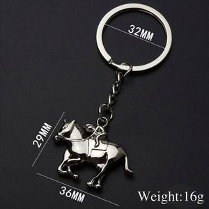 Llavero Metálico de Simulación de Carreras de Caballos, Regalo Promocional Creativo para Eventos Hipódromicos, Colgante de Poni - Product Image 5