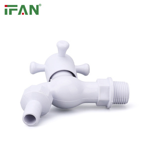 IFAN Muestra <span class=keywords><strong>gratis</strong></span> Grifo de cocina de plástico Material de PVC Color blanco Grifo de agua de plástico de 1/2 pulgadas - Product Image 1