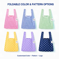 Sac de courses pliable personnalisé en tissu Oxford, sac à main réutilisable pour supermarché, recyclable, commandes en gros pour détaillants