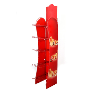 Promotion Regal Snack Dessert Brot Praktische aufrechte Metall chips Display Rack Fixtures Readymade <span class=keywords><strong>Racks</strong></span> für Shop - Product Image 2