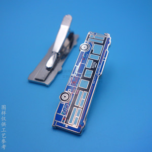 Pince à cravate en métal à motif de dessin animé, en alliage de zinc, nickel brillant, accessoire pour adulte - Product Image 1