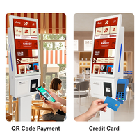 Kiosque de commande et de paiement en libre-service tactile 21/23 pouces Android/Windows I5 2+32G avec lecteur de code QR et imprimante 80 mm en stock