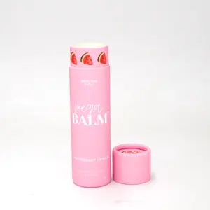 Custom Lipstick Tube Cosmetic Packaging Cardboard Paper Lip Balm Tube