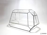 Kit de terrarium en verre géométrique moderne fait à la main imperméable enduit pays conception sol de bureau utilisation en gros vase en verre unique