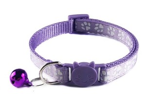 Ucuz pet kedi yaka küçük köpek için bell ile noel güzel sevimli pençe kitty polyester pet yaka kedi tedarik aksesuarları - Product Image 2