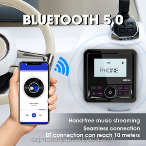 JMC Waterproof Marine Stereo <strong>Radio</strong> With BT Moto Audio Boat Car MP3 Player Auto Sound System <strong>FM</strong> AM Receiver for SPA UTV at - Product Image 3