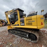 Excavatrice Komatsu PC200 d'occasion avec performances parfaites, importée du Japon, prête à l'emploi, à vendre