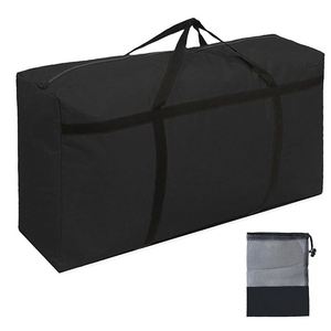 Custom Size Heavy Duty Waterproof Breathable Square Black Fabric Living Room Extra Large Moving Storage <b>Bag</b> - Product Image 1