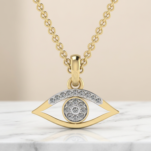 Collier Pendentif Diamant Classique Tendance Plaqué Or Certifié IGI Charme Scintillant Cadeau Raffiné pour Fête - Product Image 3