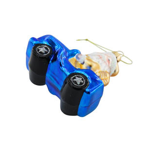 จี้แก้วต้นคริสต์มาสทำด้วยมือแบบใหม่สำหรับตกแต่งเทศกาล DIY พร้อมฉากขับรถของประดับต้นคริสต์มาสที่หรูหรา - Product Image 3