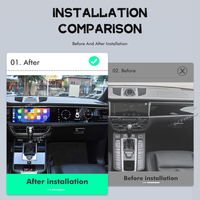 Radio para Auto con Pantalla Táctil Dual de 12.3 Pulgadas, Android 13, Carplay Inalámbrico, para Porsche Macan, Actualización 2018-2023, Reproductor Multimedia, GPS, Navegador