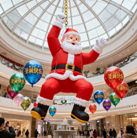 Père Noël gonflable durable et imperméable de 8 à 10 pieds pour diffuser le bonheur de Noël lors des fêtes de fin d'année