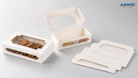 Scatola di Carta con Finestra in PVC Trasparente per Confezionamento Biscotti e Prodotti da Forno