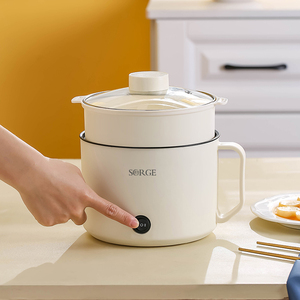 Casserole électrique multifonctionnelle antiadhésive avec couvercle en verre trempé et cuiseur vapeur, capacité de 1,2 <span class=keywords><strong>L</strong></span> pour usage domestique - Product Image 5