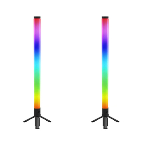 Lampada da Tavolo/Barra LED RGBIC 5V 12W con Controllo Vocale, Alimentazione USB, DIY, in ABS Nero - Hot Sale per Setup Gaming Moderno - Product Image 1