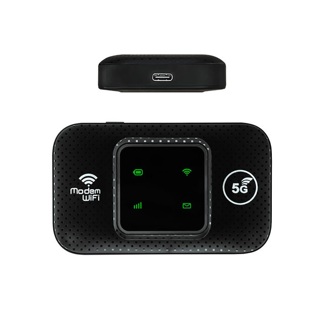 Universal Portable 300Mbps 3000mAh Type C Router 4G LTE Sim Card Slot Pocket Outdoor CarPlay 1 Year Warranty Black/White