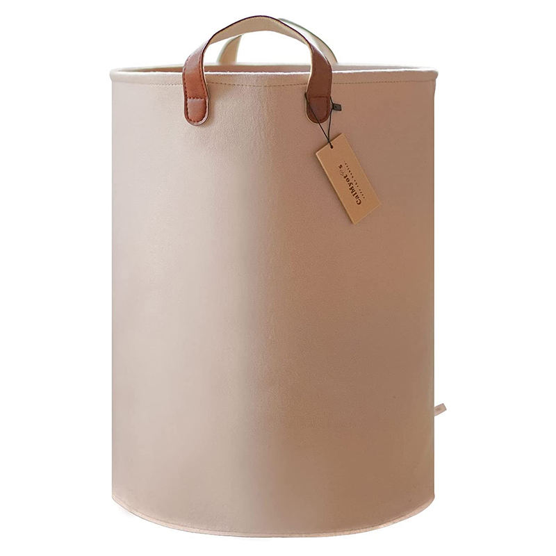 Panier sac à linge crème