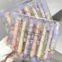 Lot de 3 crayons à lèvres « Langage des fleurs » – Coffret cadeau de crayons à lèvres mats multicolores