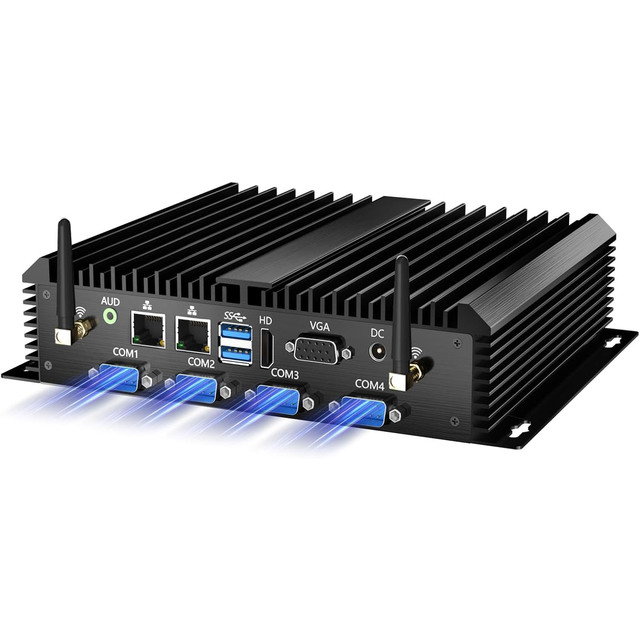 Intel AI 9 Mini PC NUC with Windows 10 2 DDR4 16GB 128GB/256GB SSD/HDD 2 LAN/RS232 Type-C Business Use