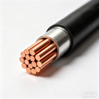 Câble électrique 26/35 kV isolé XLPE, conducteur en cuivre 1*0,5 mm 3 brins, gaine extérieure en PVC, fabriqué en Chine