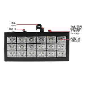 Luz Estroboscópica Sunshine Stage 18 Grid, 220V, Iluminación LED para Escenarios Interiores, Discotecas y Bares, con Control Remoto - Product Image 1