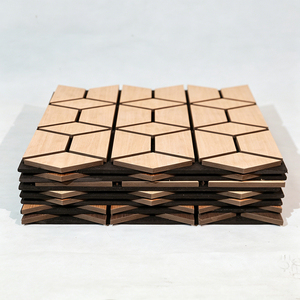 Panneau acoustique en bois à lamelles <span class=keywords><strong>de</strong></span> forme spéciale, anti-humidité et anti-moisissure, économique et <span class=keywords><strong>de</strong></span> qualité supérieure, pour la décoration intérieure / la maison / la salle <span class=keywords><strong>de</strong></span> bain / le bureau - Product Image 5
