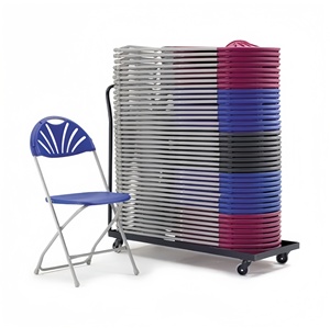 Chaises pliantes légères pour l'école, le parc, la villa, l'atelier, le <span class=keywords><strong>jardin</strong></span>, les mariages, les célébrations, les événements, design <span class=keywords><strong>noir</strong></span> à dossier en éventail - Product Image 6
