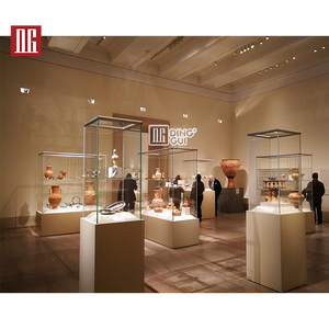 Art Cabinet Display Glass Cabinet DG Showcase Customized Modern Museum Art Display Cabinet Manufacturer Direct Sales