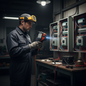 Caméra thermique portable Vevor, résolution IR 256x192, fréquence de rafraîchissement 25 Hz, écran tactile 3,5 pouces, Wifi, plage de température de 4 à 1022 °F - Product Image 2