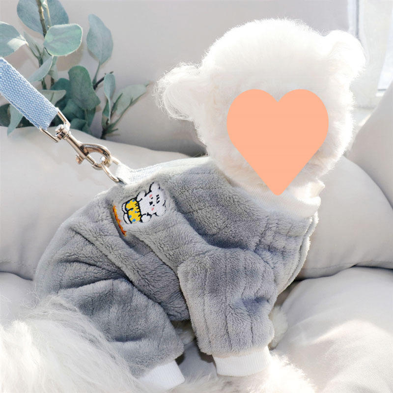Gray puppy-leash ring-leash not included
