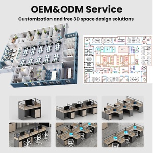 Modern Office Cubicle Partition <b>Workstation</b> Modular 6 8 10 Seater Office Desk <b>Workstation</b> for Office Room - Product Image 2