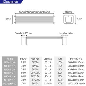 Lumière <span class=keywords><strong>LED</strong></span> pour <span class=keywords><strong>aquarium</strong></span> Week Aqua M Pro-K Series, spectre complet pour aquariums de 30 à 50 cm, contrôlée par application, idéale pour les <span class=keywords><strong>nano</strong></span>-aquariums plantés - Product Image 5