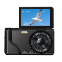 Kamera Digital CCD A65 4K dengan Filter Retro, Layar Lipat 3.0 inci, Baterai 2000mAh, Perekaman Waktu Lama, Time-lapse, Kamera Video Ultra untuk Vlog dan Perjalanan