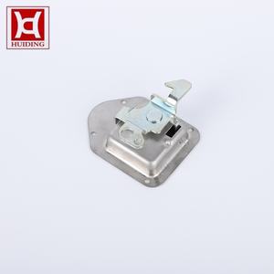 Loquet à languette pointue en acier inoxydable avec <span class=keywords><strong>4</strong></span> trous de rivetage, poignée de tirage encastrée non verrouillable pour remorque, boîte à outils, porte d'armoire - Product Image 4