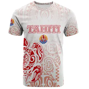 3D Printed Tahiti Shirt For Men Drop Shipping All-Over Print Sublimated Tahitian Tribal Tattoos Style Men's Shirts Plus Size