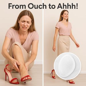 Силиконовые гелевые подушечки для высоких каблуков, облегчающие боль в стопах и средней части стопы, для женской обуви, нескользящие, с клейкой основой - Product Image 3