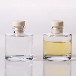 50ml Transparent Crimp Neck Empty Mini Reed Non-fire Aroma Diffuser Glass Bottle