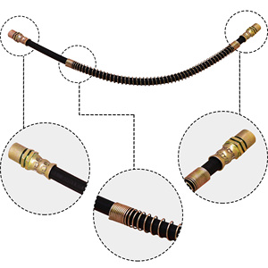 <span class=keywords><strong>Tuyau</strong></span> <span class=keywords><strong>de</strong></span> <span class=keywords><strong>frein</strong></span> universel en acier et caoutchouc multi-tailles, longueurs 60cm, 70cm, 80cm, 100cm, 200cm, pour camions et remorques - Vente chaude - Product Image 4